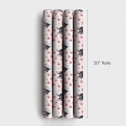 Cornish Rex Valentine - Wrapping Paper - Aspen & Arlo