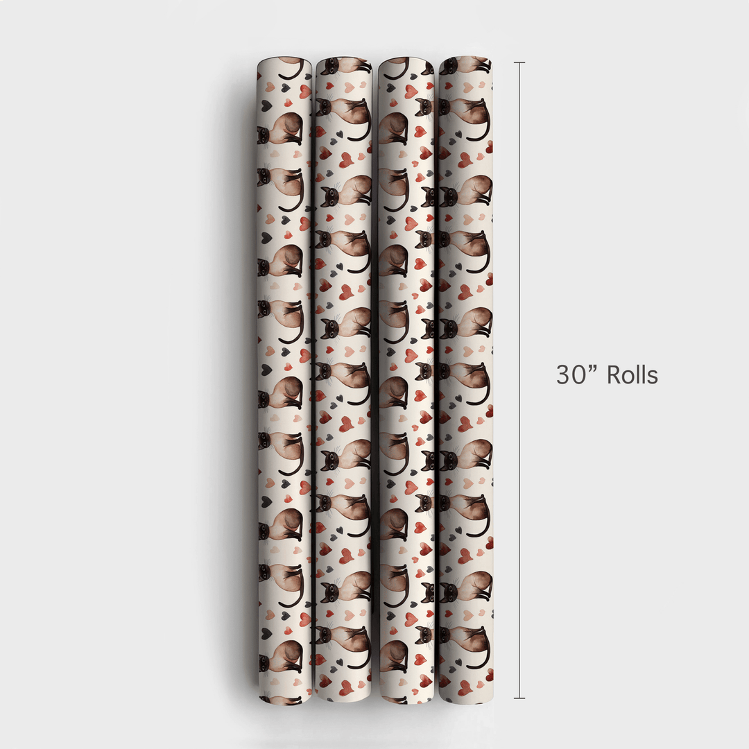 Siamese Valentine - Wrapping Paper - Aspen & Arlo
