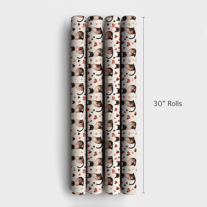 Siamese Valentine - Wrapping Paper - Aspen &amp; Arlo