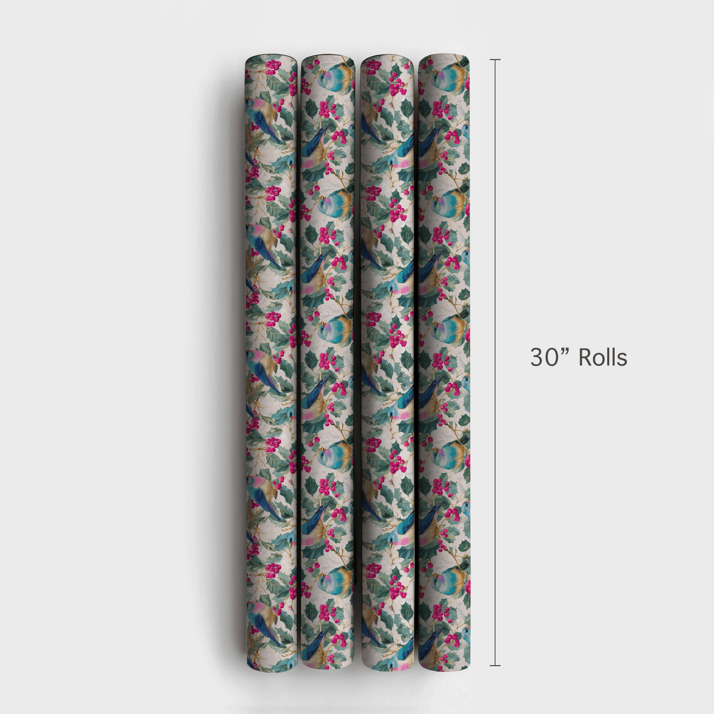 Cranberry Bird - Wrapping Paper - Aspen & Arlo