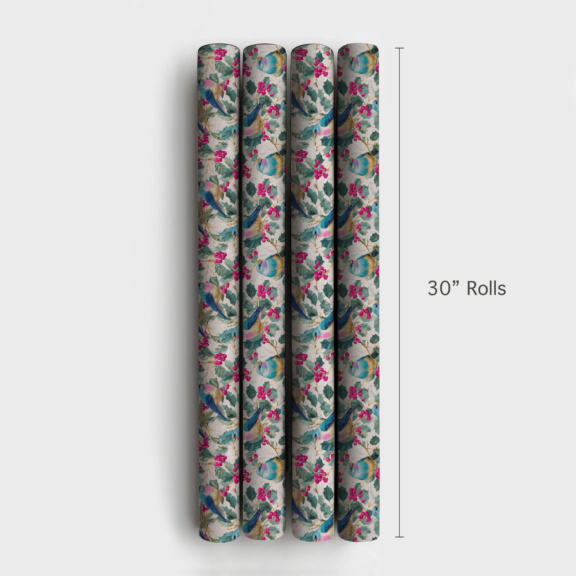 Cranberry Bird - Wrapping Paper - Aspen & Arlo