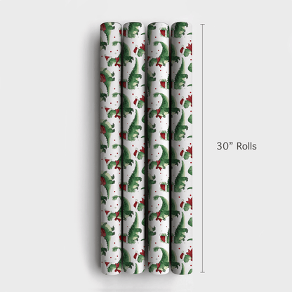 Santasaurus - Wrapping Paper - Aspen & Arlo