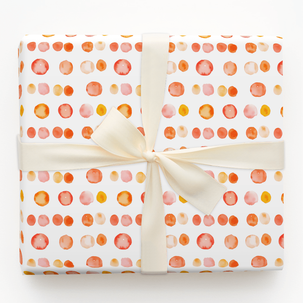 Saffron Dot - Wrapping Paper - Aspen & Arlo