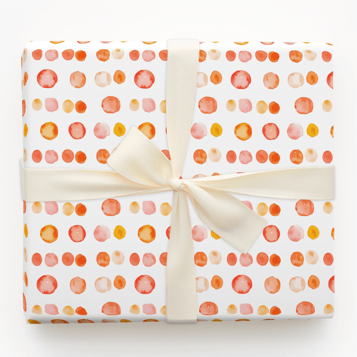 Saffron Dot - Wrapping Paper - Aspen & Arlo