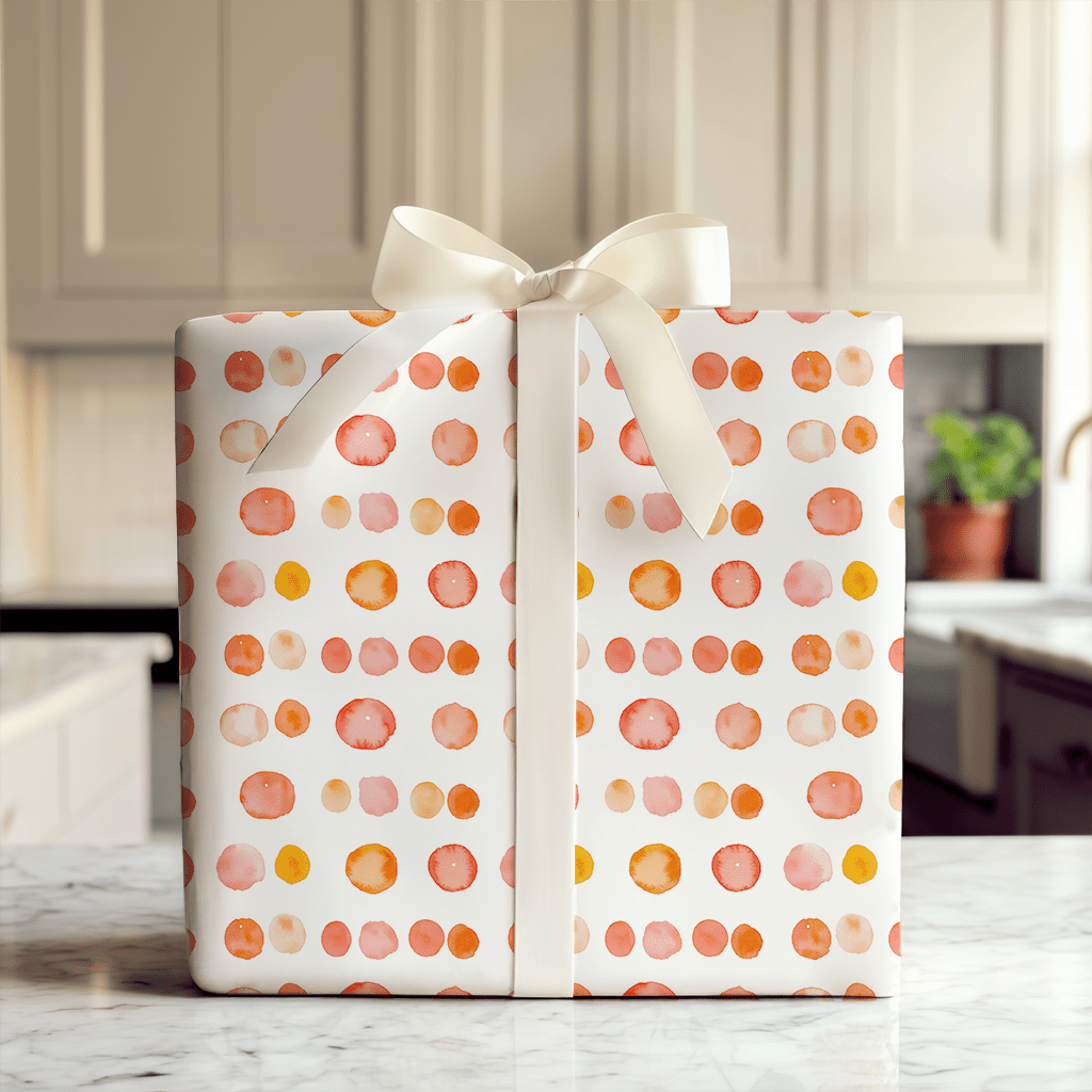 Saffron Dot - Wrapping Paper - Aspen & Arlo