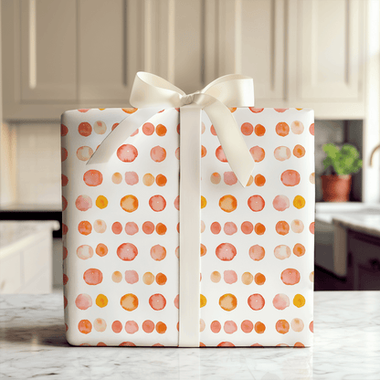 Saffron Dot - Wrapping Paper - Aspen & Arlo