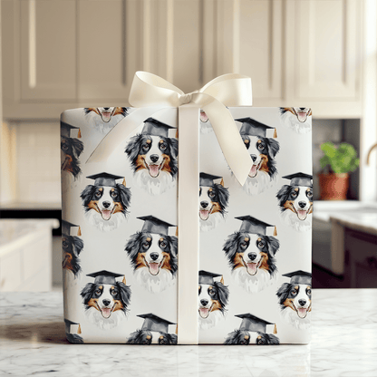 Australian Shepherd Graduate - Wrapping Paper - Aspen & Arlo