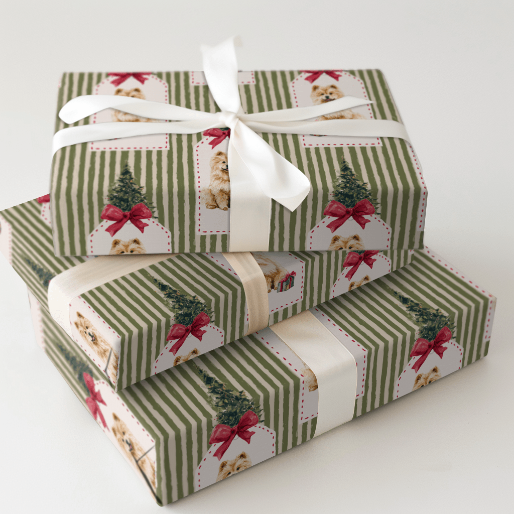 Chow Christmas Tags - Wrapping Paper - Aspen & Arlo