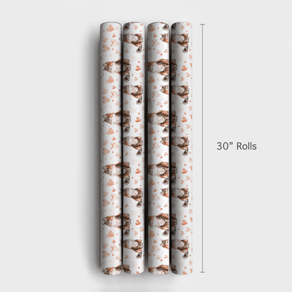 Maine Coon Valentine - Wrapping Paper - Aspen & Arlo
