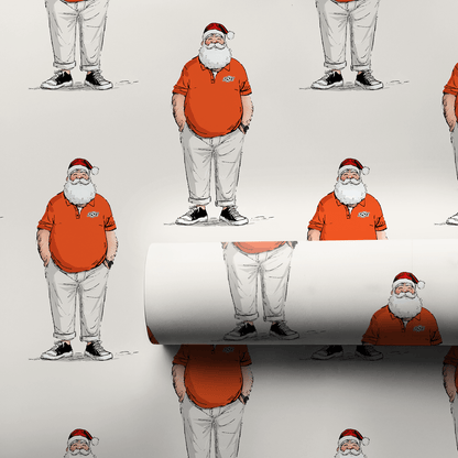 OK State Santa Polo - Wrapping Paper - Aspen & Arlo