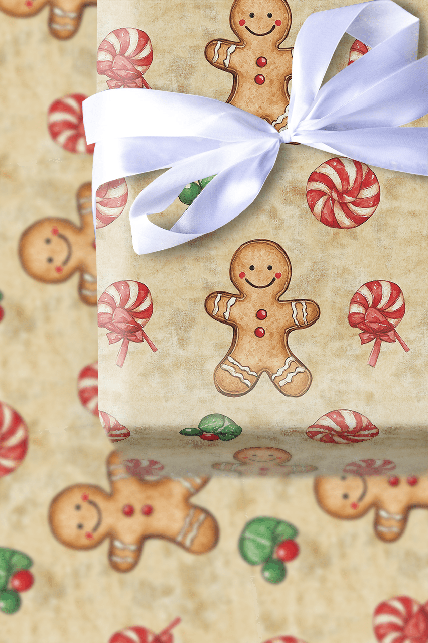 Buttoned Up Bliss - Wrapping Paper - Aspen & Arlo