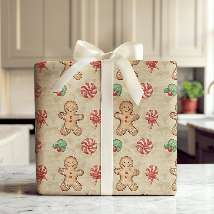 Buttoned Up Bliss - Wrapping Paper - Aspen & Arlo