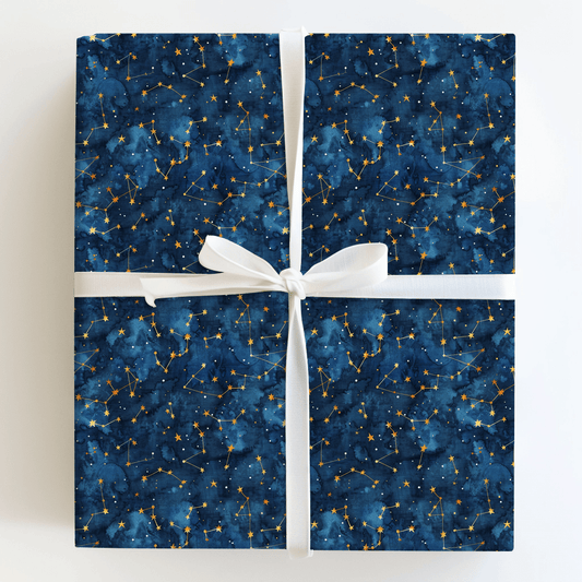 Curious Constellations - Wrapping Paper - Aspen & Arlo