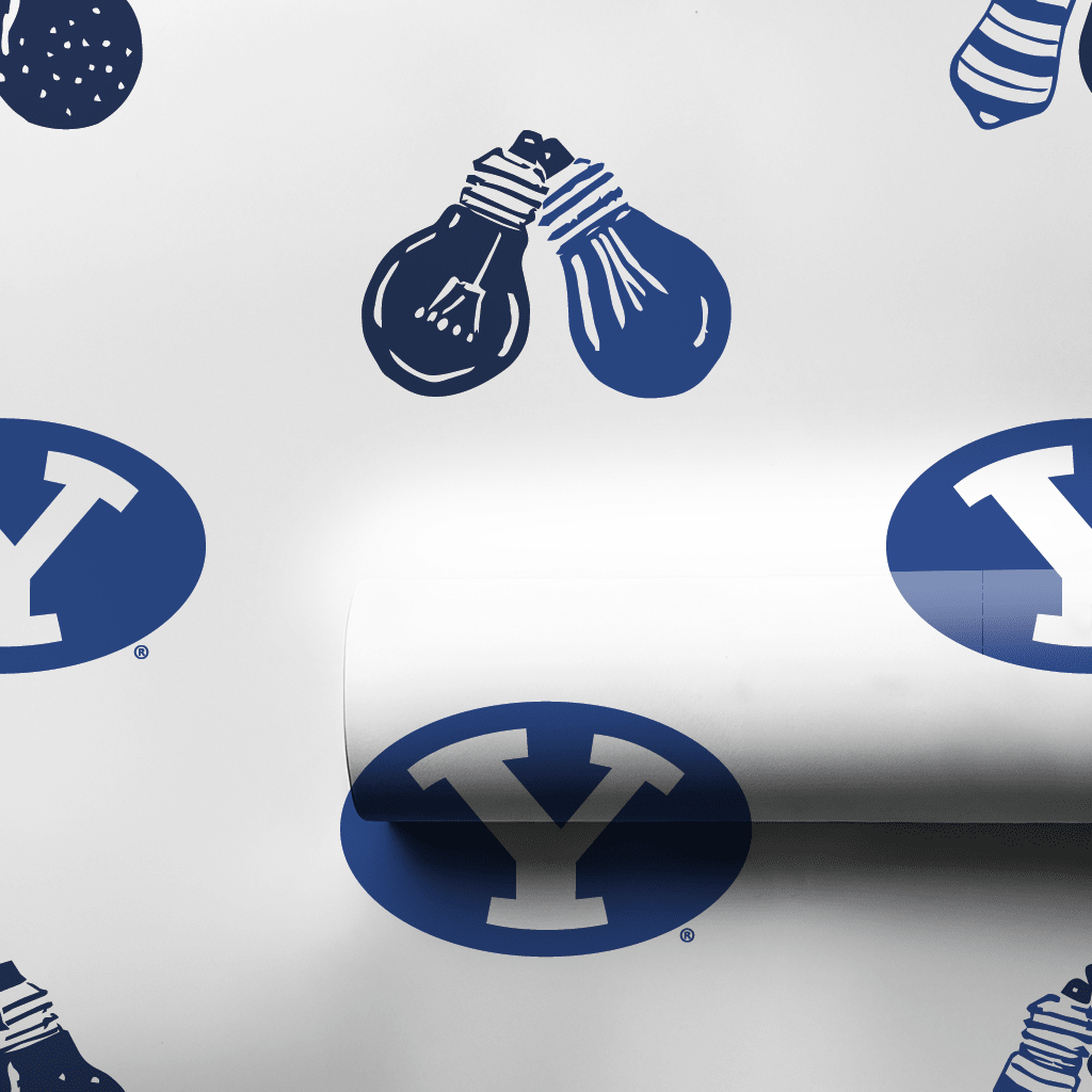 BYU Bulbs - Wrapping Paper - Aspen & Arlo