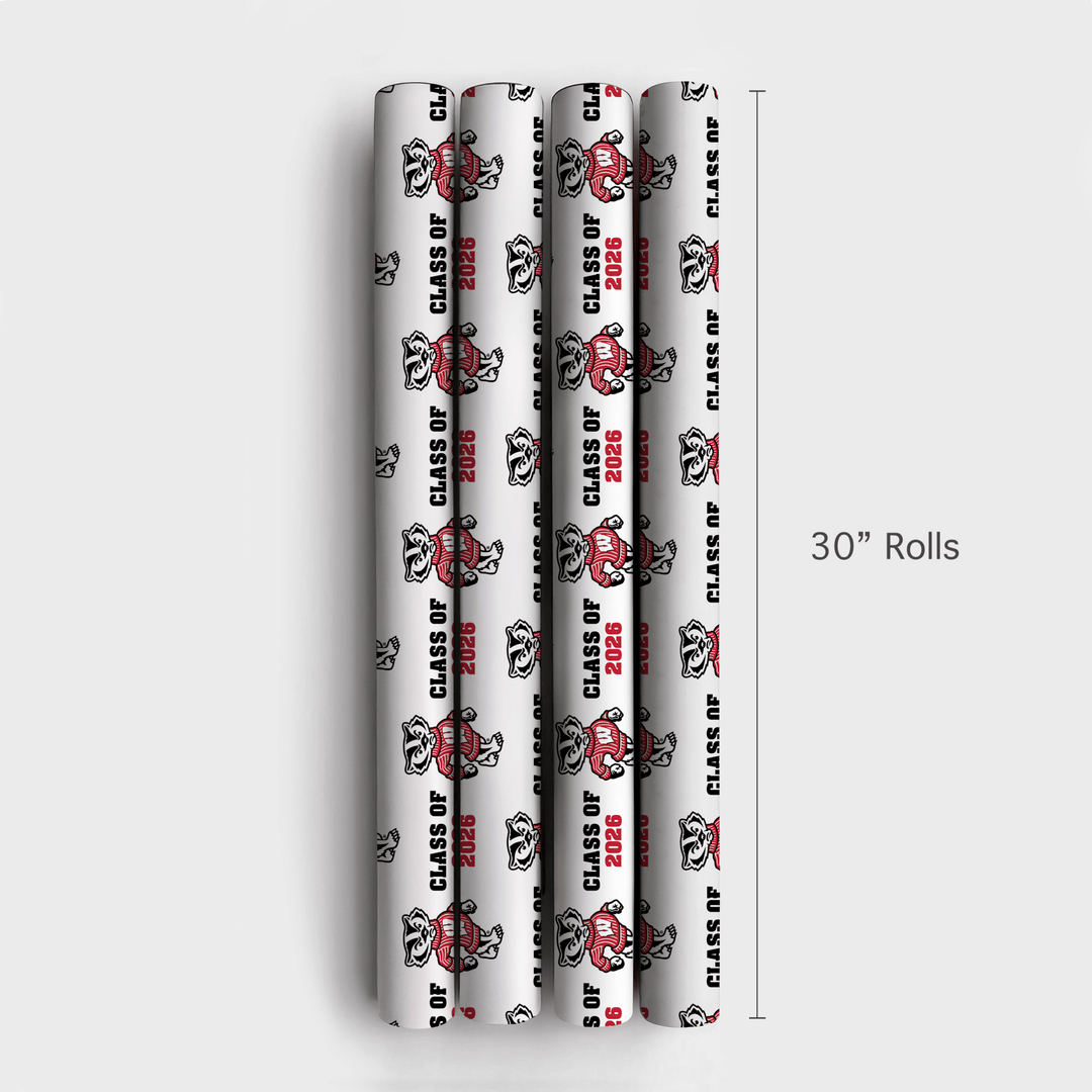 Bucky Class of 2026 - Wrapping Paper - Aspen & Arlo