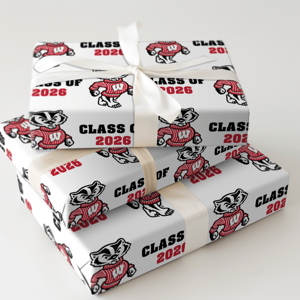 Bucky Class of 2026 - Wrapping Paper - Aspen & Arlo