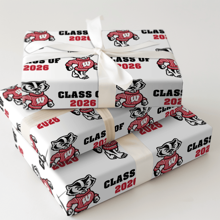 Bucky Class of 2026 - Wrapping Paper - Aspen & Arlo