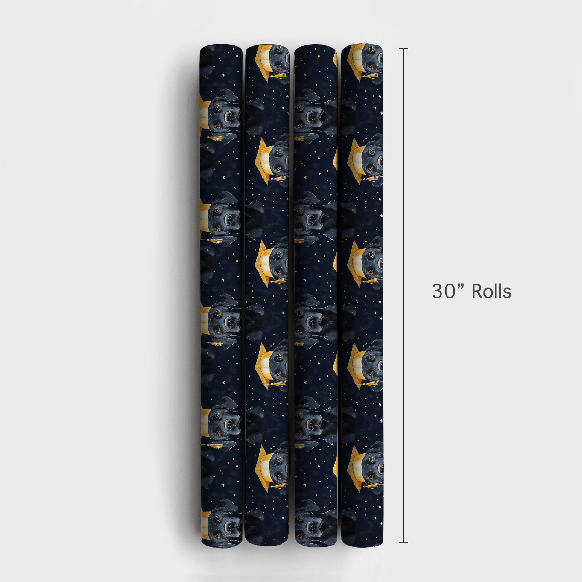 Black Lab Graduate - Wrapping Paper - Aspen & Arlo