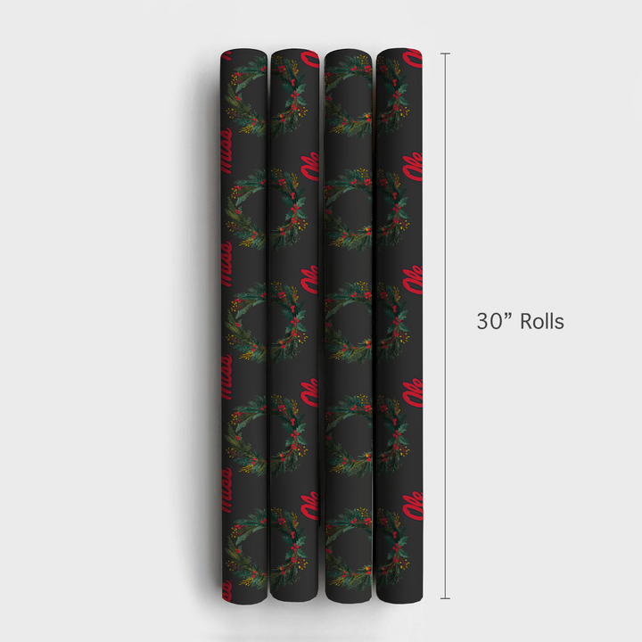 Ole Miss Wreath - Wrapping Paper - Aspen & Arlo
