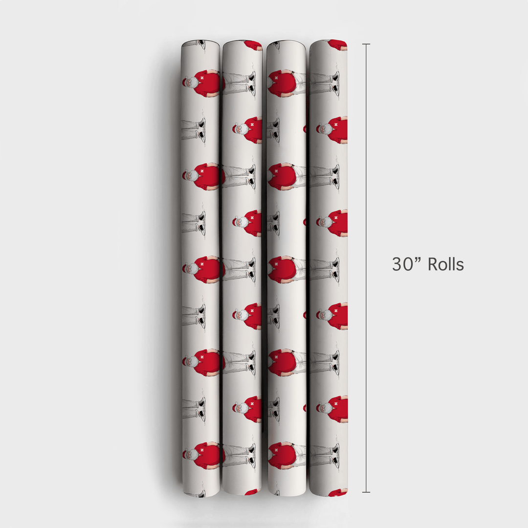 Nebraska Santa Polo - Wrapping Paper - Aspen & Arlo