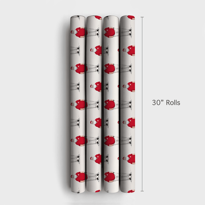 Nebraska Santa Polo - Wrapping Paper - Aspen & Arlo
