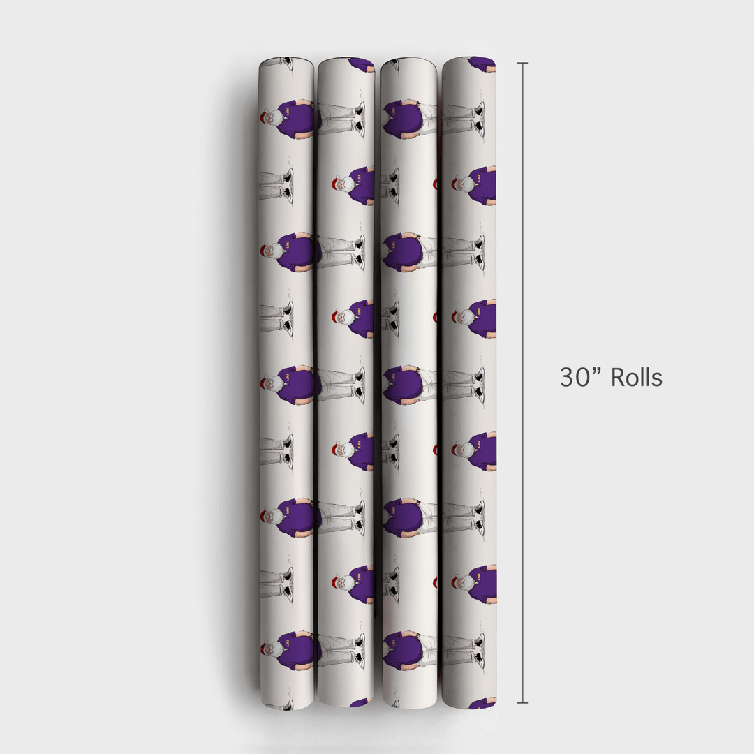 LSU Santa Polo - Wrapping Paper - Aspen & Arlo