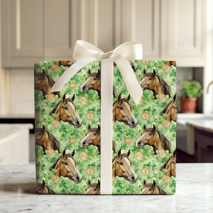 Golden with the American Quarter Horse - Wrapping Paper - Aspen & Arlo