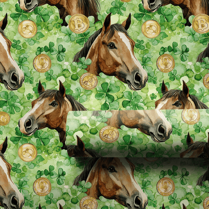 Golden with the American Quarter Horse - Wrapping Paper - Aspen & Arlo