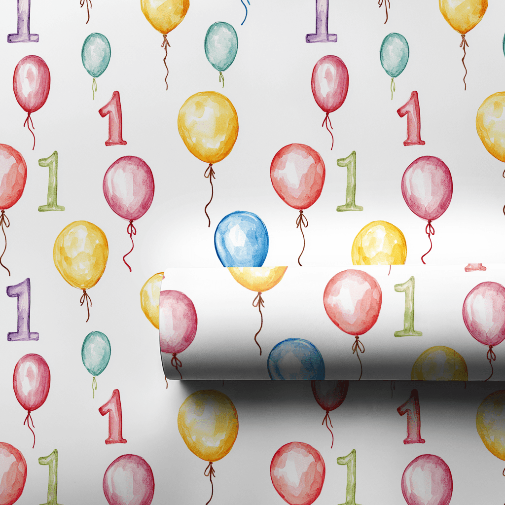 Celebrating One Year - Wrapping Paper - Aspen & Arlo