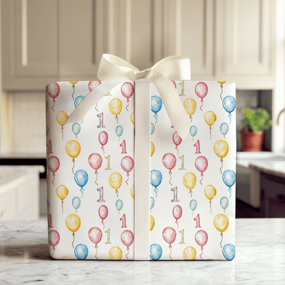Celebrating One Year - Wrapping Paper - Aspen & Arlo