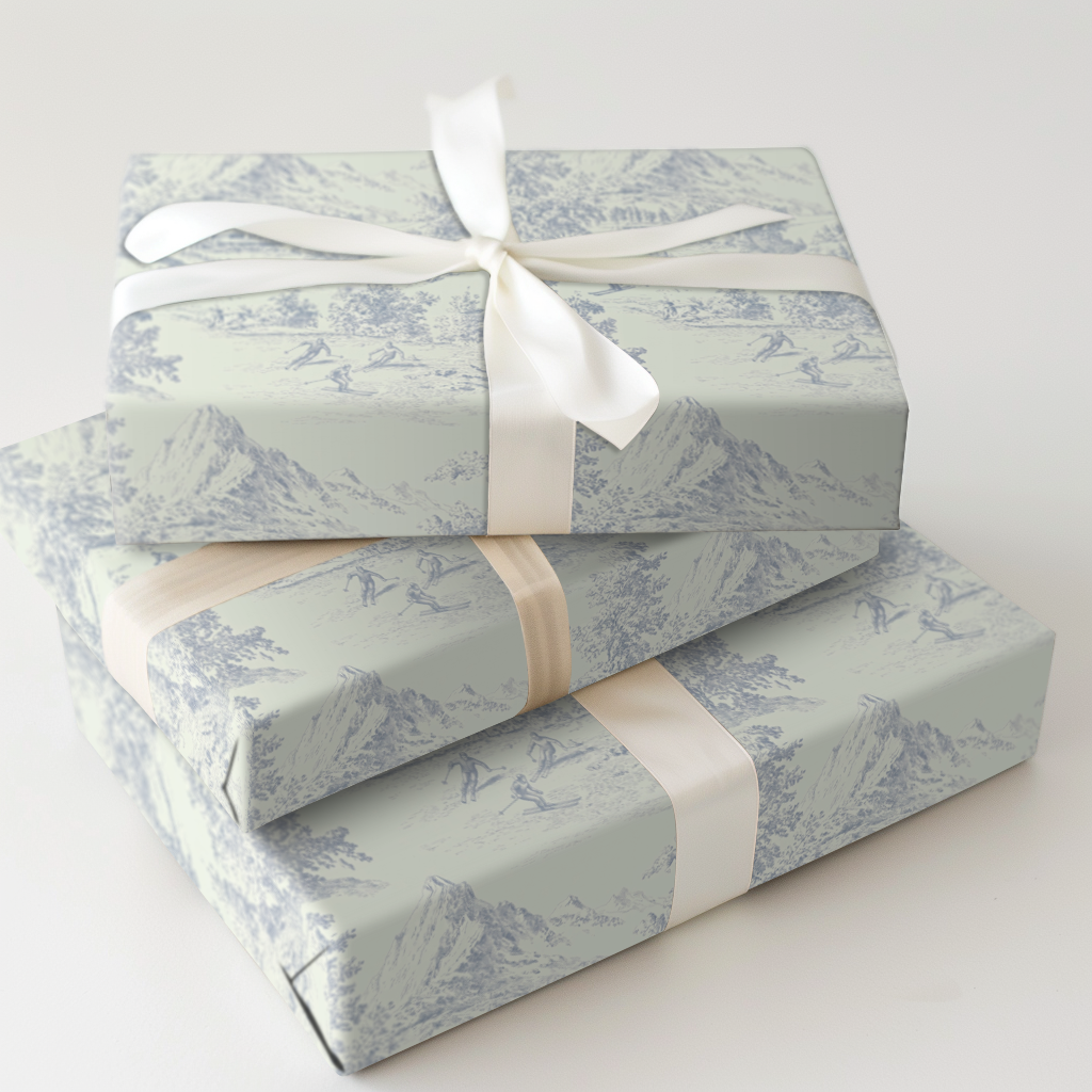Blue Ski Toile