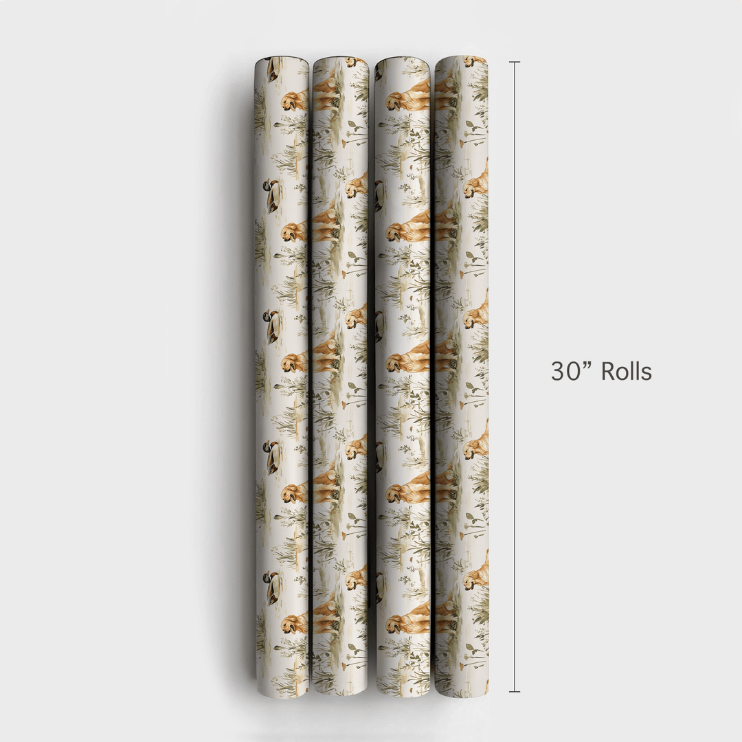 Paw Prints in the Blind - Wrapping Paper - Aspen & Arlo