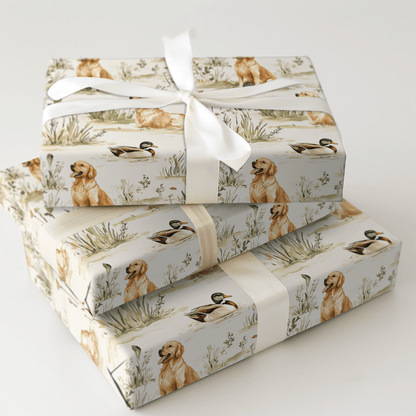 Paw Prints in the Blind - Wrapping Paper - Aspen & Arlo
