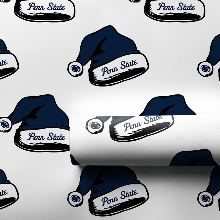 Santa Roars Blue - Wrapping Paper - Aspen & Arlo