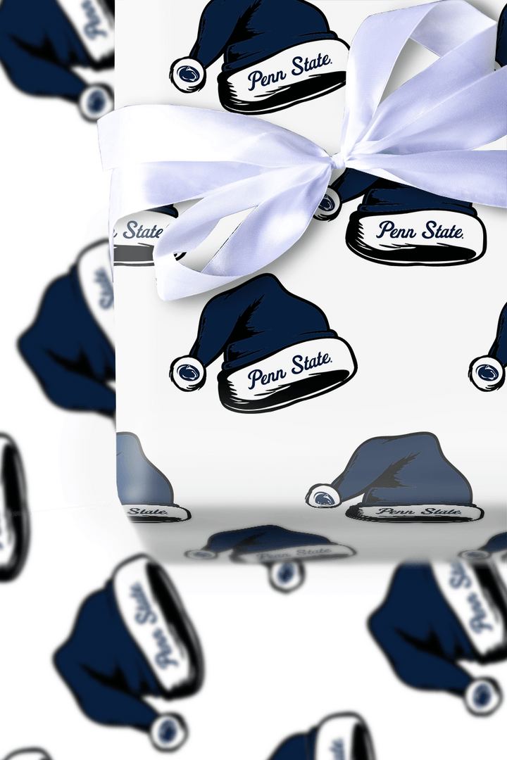 Santa Roars Blue - Wrapping Paper - Aspen & Arlo