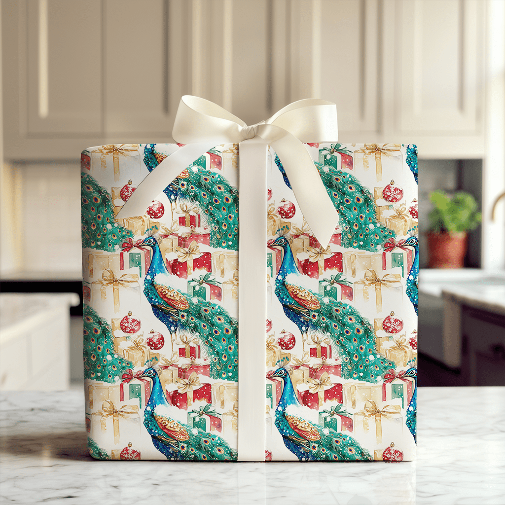 Peacock presents - Wrapping Paper - Aspen & Arlo