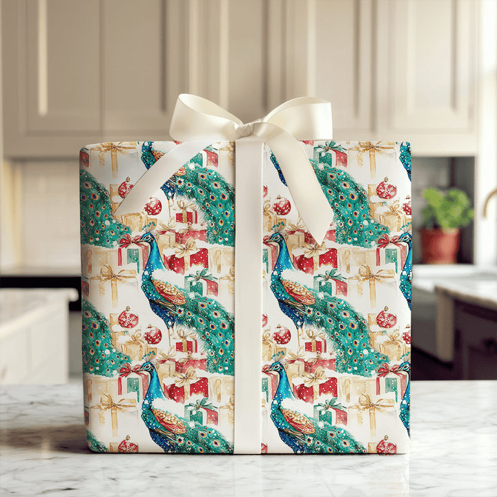 Peacock presents - Wrapping Paper - Aspen & Arlo
