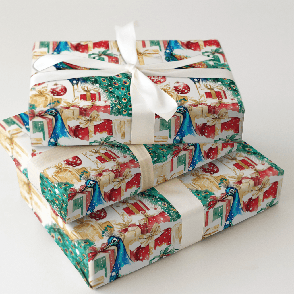 Peacock presents - Wrapping Paper - Aspen & Arlo
