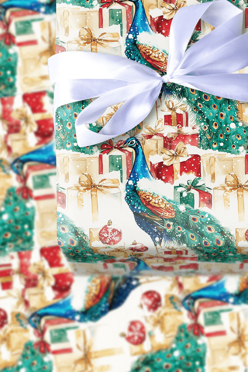 Peacock presents - Wrapping Paper - Aspen & Arlo