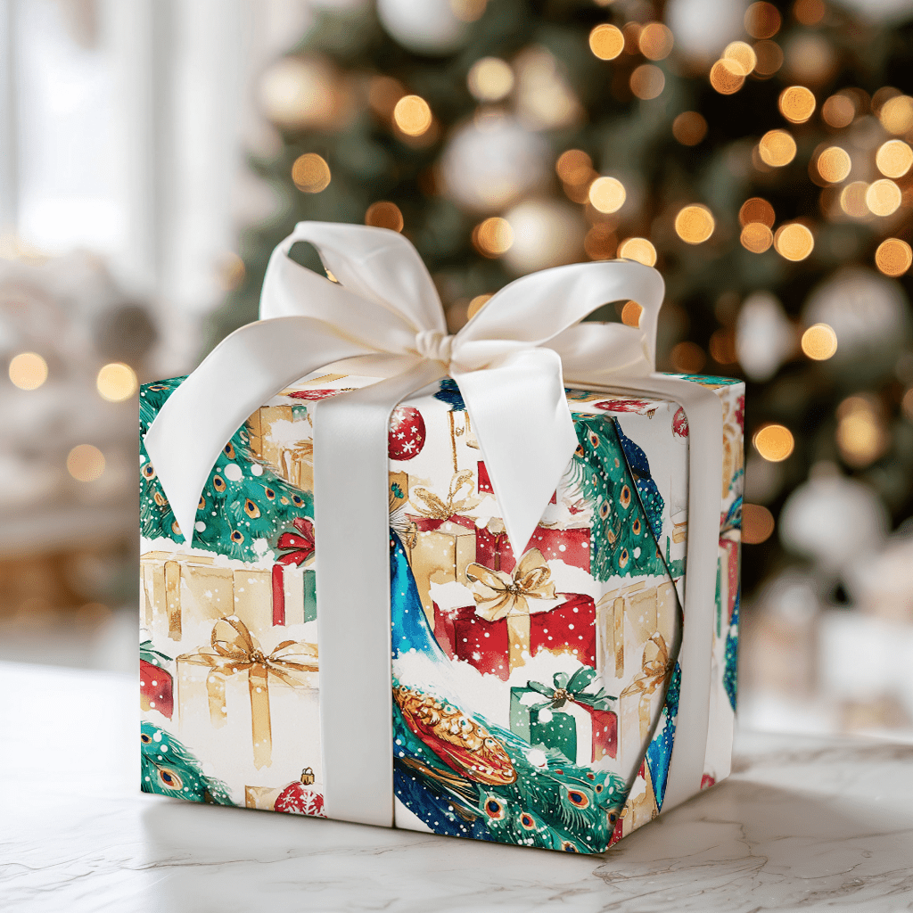 Peacock presents - Wrapping Paper - Aspen & Arlo
