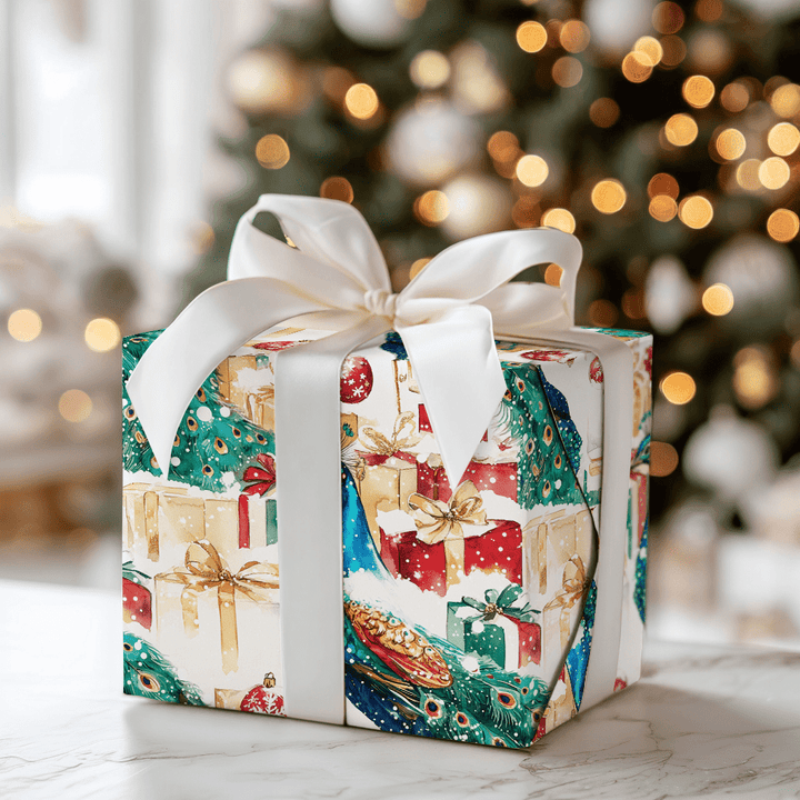 Peacock presents - Wrapping Paper - Aspen & Arlo