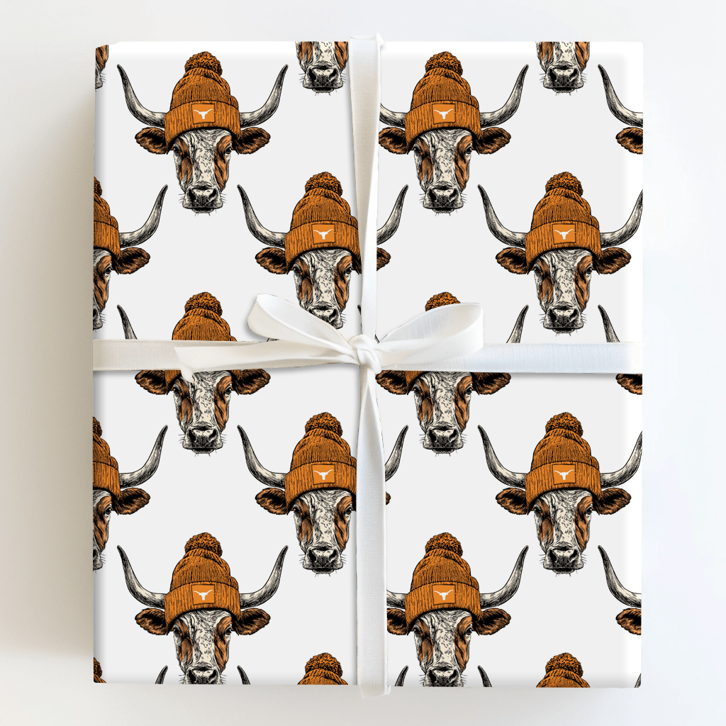 Longhorn beanies - Wrapping Paper - Aspen & Arlo