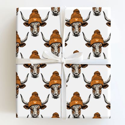 Longhorn beanies - Wrapping Paper - Aspen & Arlo