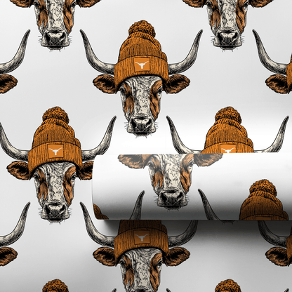 Longhorn beanies - Wrapping Paper - Aspen & Arlo