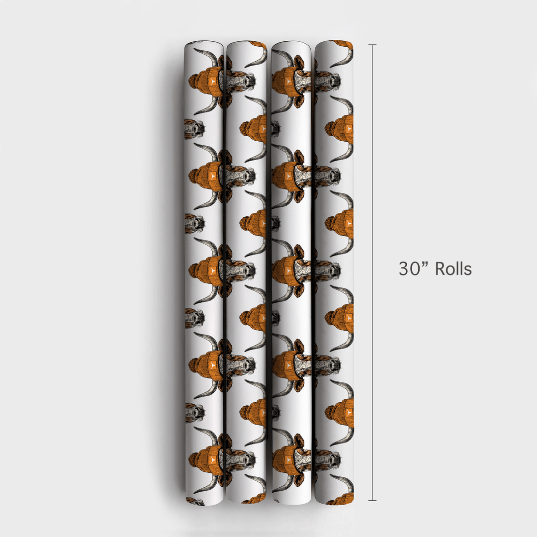Longhorn beanies - Wrapping Paper - Aspen & Arlo