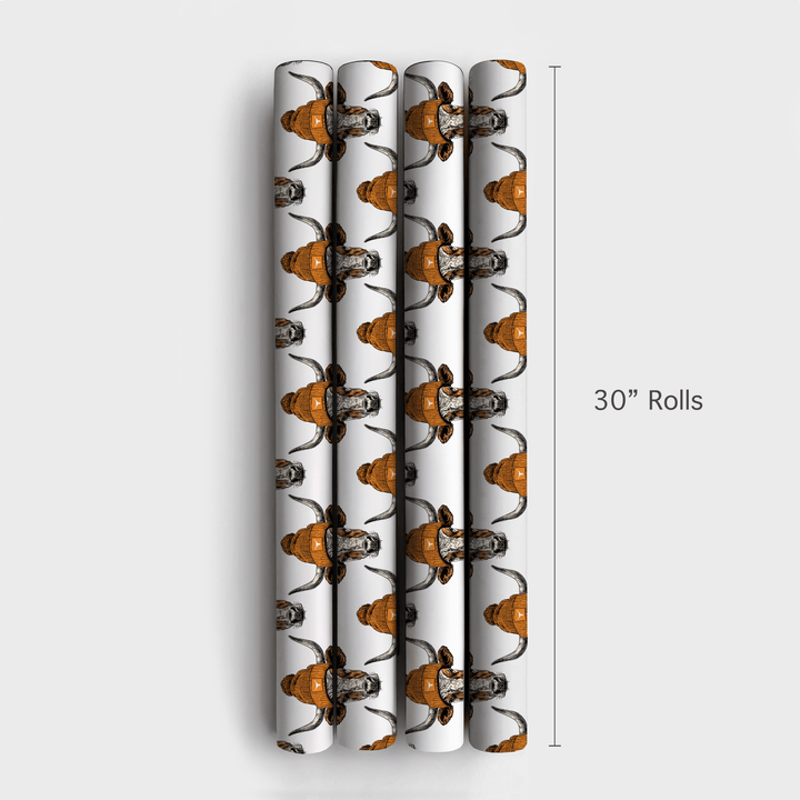 Longhorn beanies - Wrapping Paper - Aspen & Arlo