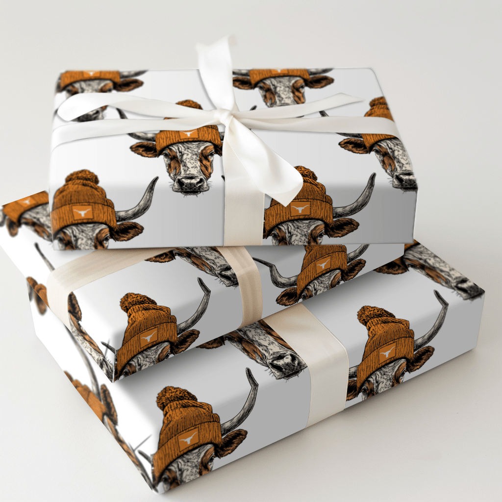 Longhorn beanies - Wrapping Paper - Aspen & Arlo