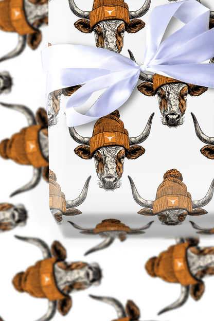 Longhorn beanies - Wrapping Paper - Aspen & Arlo