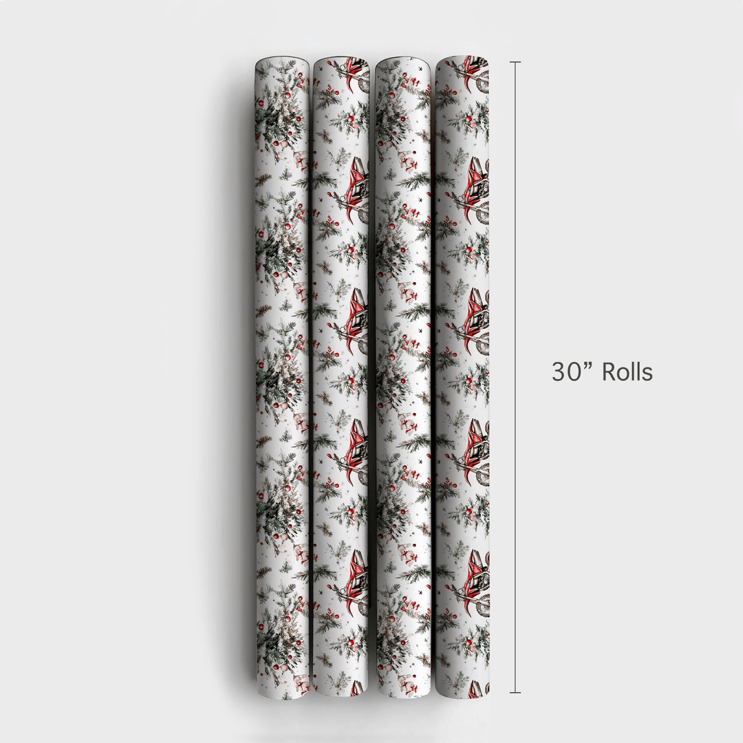 Speed Sleigh - Wrapping Paper - Aspen & Arlo