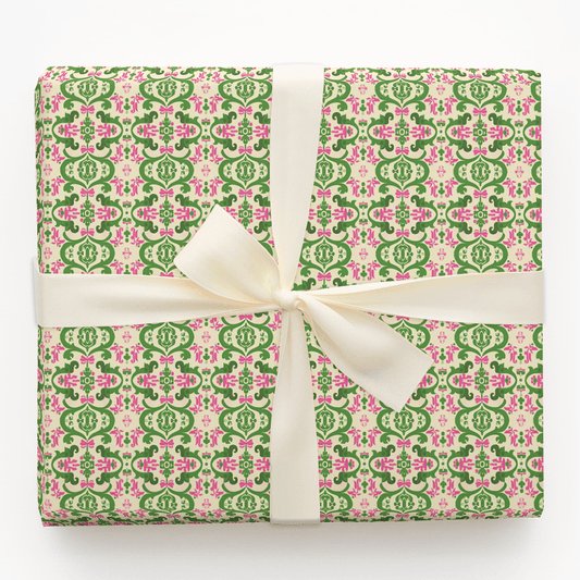 Pink and Lime Lush - Wrapping Paper - Aspen & Arlo